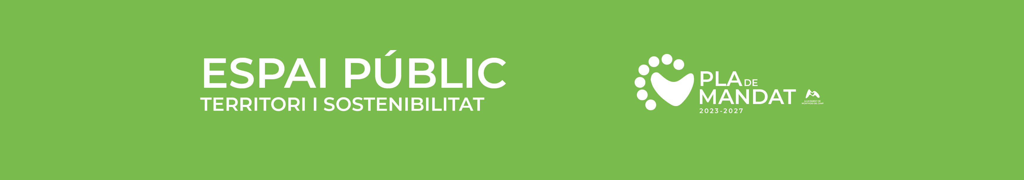 Espai públic, territori i sostenibilitat